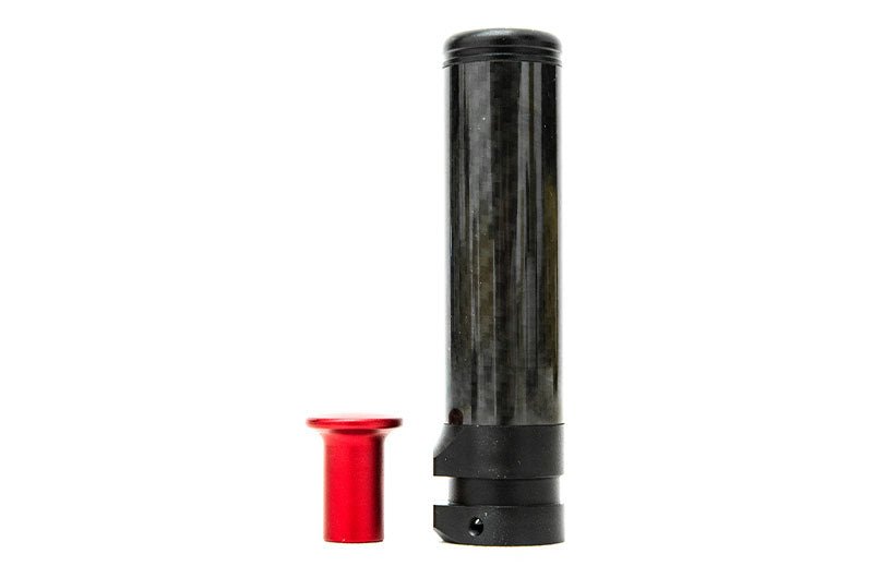 OLM Satin Series Carbon E-Brake Handle Black w/ Red Button 13-25 BRZ / FRS / 86 / 14-18 Forester / 13-17 Crosstrek / 15-25 WRX / STI - OLMA.70253.2 - Subimods.com
