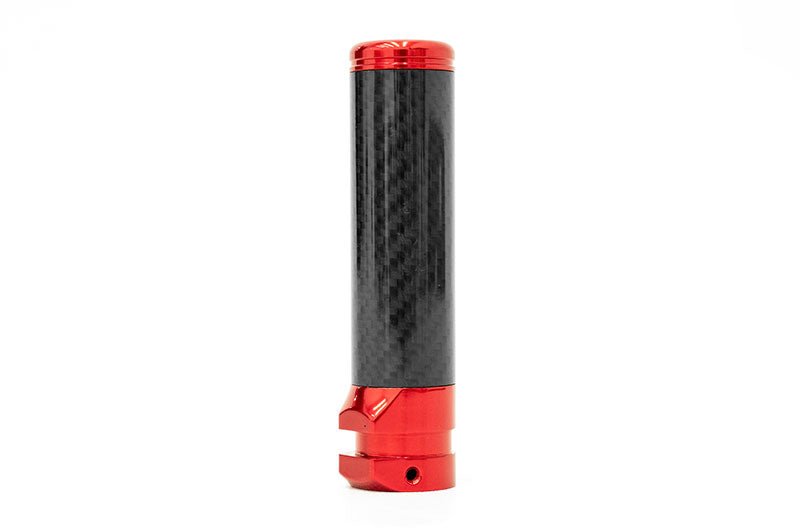 OLM Signature Series E-Brake Handle Black Carbon w/ Red 15-21 WRX / STI / 13-25 BRZ / FRS / 86 - OLMA.70217.1-RD - Subimods.com