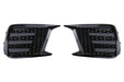 OLM Smoked Tri Bar Fog Light Bezel w/ No Fog Light Hole 2018-2021 WRX / STI - OLMA.70106.2 - Subimods.com