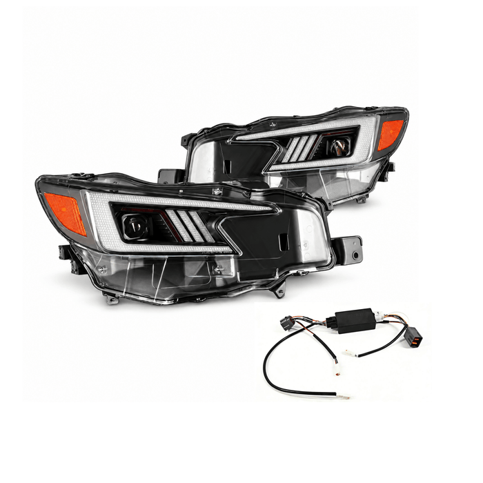 OLM Sokudo LED Headlights w/ Add-On Harness 2022-2026 WRX Limited / GT / TR Models - OLME.47006.1-KIT - Subimods.com