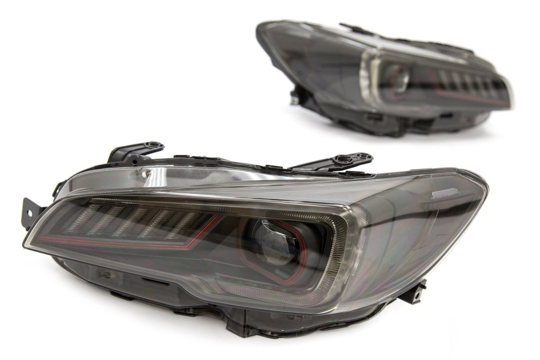 OLM Sokudo LED Headlights w/ DRL & Sequential Turns 2015-2021 WRX / STI - OLME.47008.1 - Subimods.com