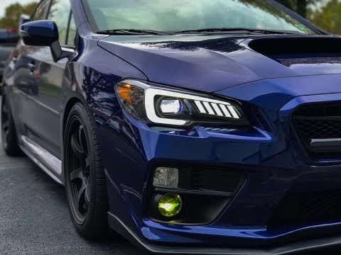 OLM Sokudo LED Headlights w/ DRL & Sequential Turns 2015-2021 WRX / STI - OLME.47008.1 - Subimods.com