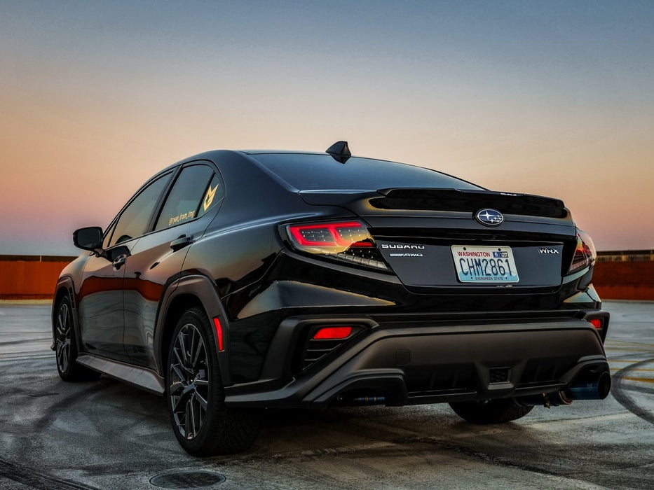 OLM Spec-AR LED Taillights Clear Lens, Black Base, Red Bar 2022-2025 WRX - OLME.47002.1-CBRC - Subimods.com