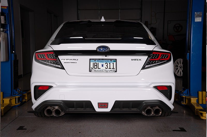 OLM Spec-AR LED Taillights Clear Lens, Black Base, Red Bar 2022-2025 WRX - OLME.47002.1-CBRC - Subimods.com