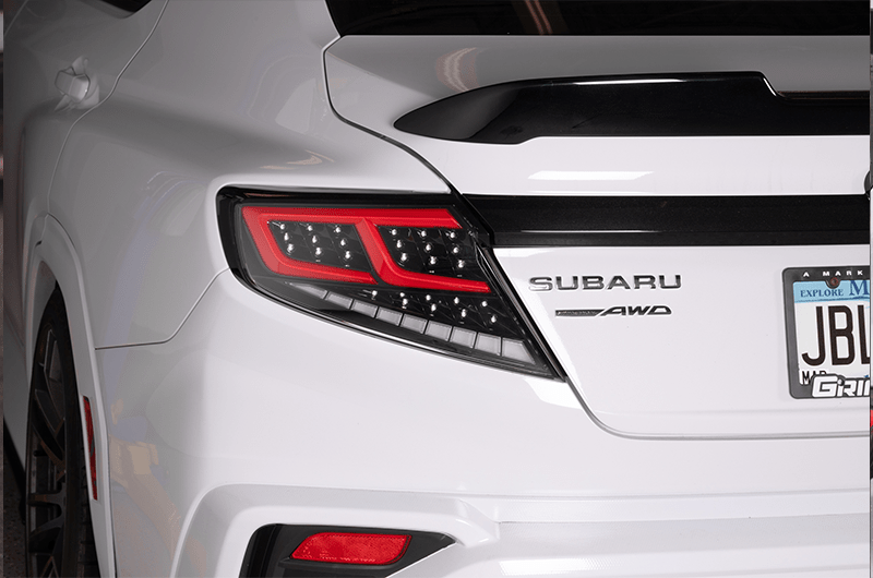 OLM Spec-AR LED Taillights Clear Lens, Black Base, Red Bar 2022-2025 WRX - OLME.47002.1-CBRC - Subimods.com