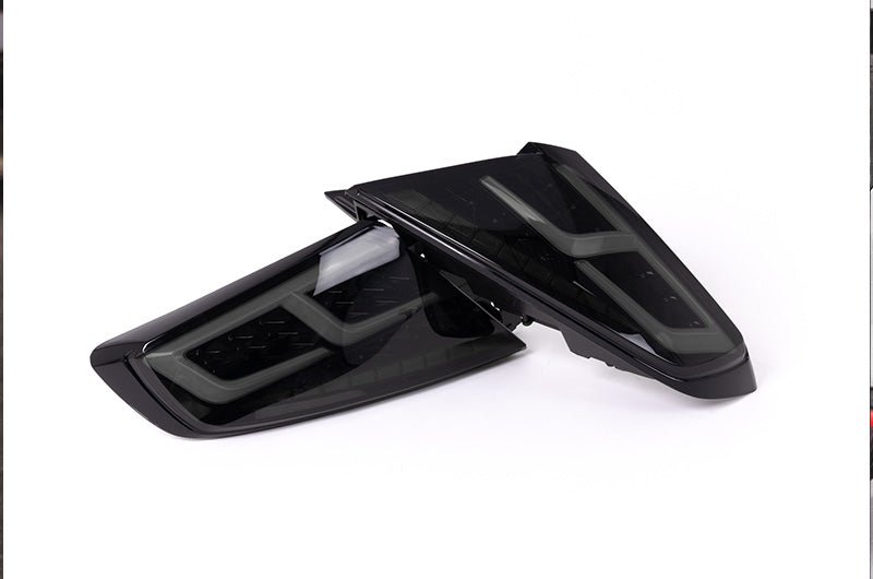 OLM Spec-AR LED Taillights Smoke Lens, Black Base, White Bar 2022-2025 WRX - OLME.47002.1-SBCC - Subimods.com