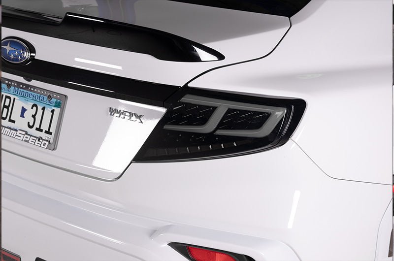 OLM Spec-AR LED Taillights Smoke Lens, Black Base, White Bar 2022-2025 WRX - OLME.47002.1-SBCC - Subimods.com