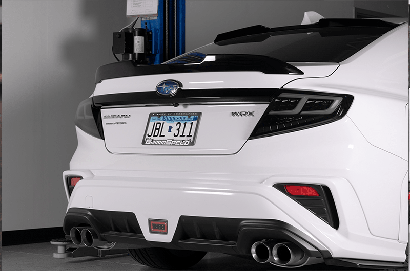 OLM Spec-AR LED Taillights Smoke Lens, Black Base, White Bar 2022-2025 WRX - OLME.47002.1-SBCC - Subimods.com