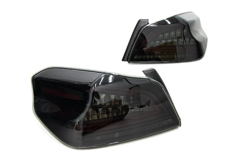 OLM Spec CR Tail Lights Smoked Lens, Black Base, 2015-2021 WRX / STI - OLMA.70038.2 - Subimods.com