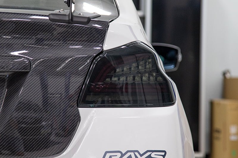 OLM Spec CR Tail Lights Smoked Lens, Black Base, 2015-2021 WRX / STI - OLMA.70038.2 - Subimods.com