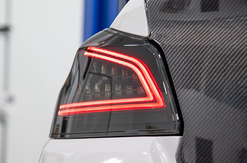 OLM Spec CR Tail Lights Smoked Lens, Black Base, 2015-2021 WRX / STI - OLMA.70038.2 - Subimods.com