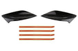 OLM STI Spoiler Side Fins Crystal Black Silica / Raven 2015-2021 WRX / STI - OLMOLM15STIFIN-D4S - Subimods.com