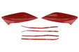 OLM STI Spoiler Side Fins Lightning Red / Firestorm Red 2015-2021 WRX / STI - OLMOLM15STIFIN-C7P - Subimods.com