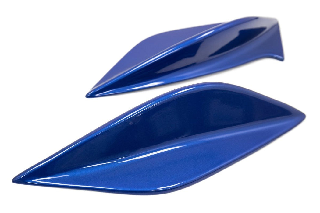 OLM STI Spoiler Side Fins World Rally Blue 2015-2021 WRX / STI - OLMOLM15STIFIN-K7X - Subimods.com