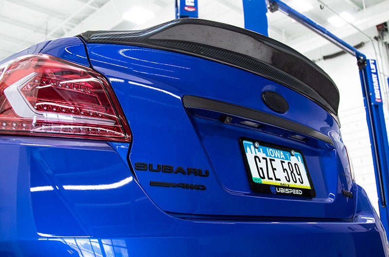OLM V Style Carbon Fiber Trunk Spoiler 2015-2021 WRX / STI - OLMA.70140.1 - Subimods.com