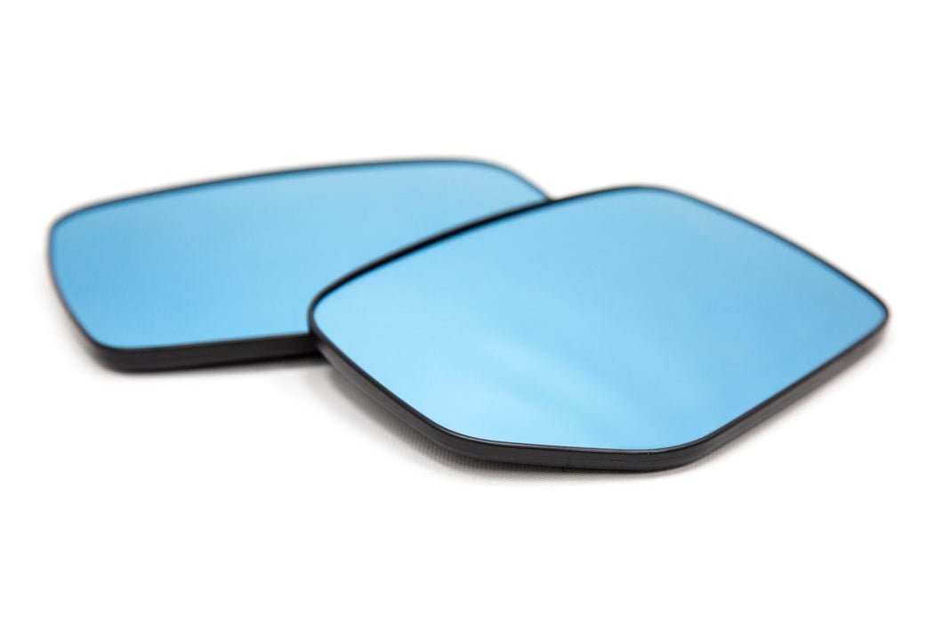 OLM Wide Angle Convex Mirrors w/ Defrosters Blue 2015-2025 WRX / STI - OLMMRL-WRX14-PBH - Subimods.com