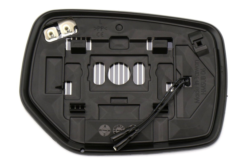 OLM Wide Angle Convex Mirrors w/ Turn Signals Defrosters Blue 2015-2021 WRX / STI / 2015-2017 Crosstrek - OLMMRL-WRX14-LPBH - Subimods.com