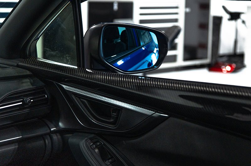 OLM Wide Angle Convex Mirrors w/ Turn Signals Defrosters Blue 2022-2025 WRX - OLMB.47017.2 - Subimods.com