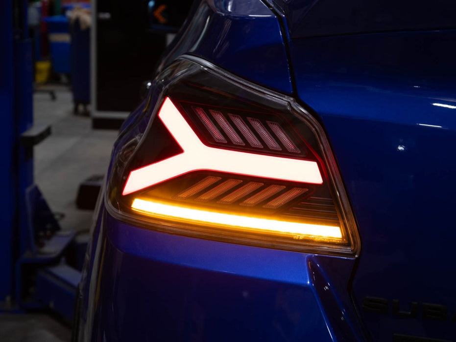 OLM Y-Spec LED Taillights Clear Lens, Red Optic 2015-2021 WRX / STI - OLME.47004.1-CR - Subimods.com
