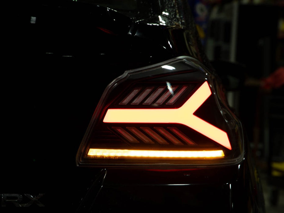 OLM Y-Spec LED Taillights Clear Lens, White Optic 2015-2021 WRX / STI - OLME.47004.1-CW - Subimods.com