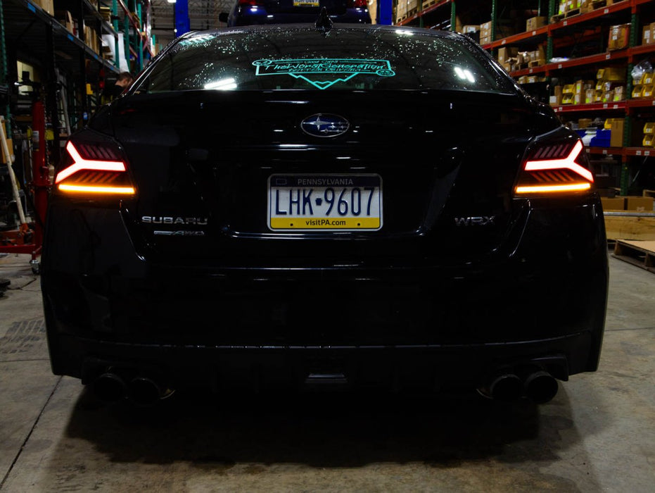 OLM Y-Spec LED Taillights Clear Lens, White Optic 2015-2021 WRX / STI - OLME.47004.1-CW - Subimods.com