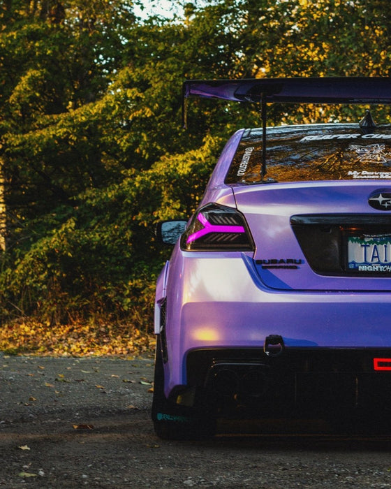 OLM Y-Spec LED Taillights Smoke Lens, White Optic & RGB 2015-2021 WRX / STI - OLME.47004.1-RGB - Subimods.com