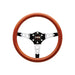 OMP Racing Mugello 350mm Steering Wheel w/ Woodgrain Grip, Silver Center, and Holes - OD0 - 2023 - 019 - Subimods.com