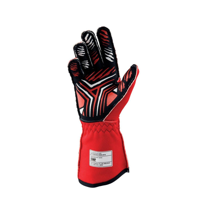 OMP Racing One - S Gloves Red - IB0 - 0770 - A01 - 061 - XS - Subimods.com
