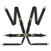 OMP Racing Tecnica 6 Point Harness 3" / 2" Snap In / Carabiner Black - DA0 - 0203 - A01 - 071 - Subimods.com