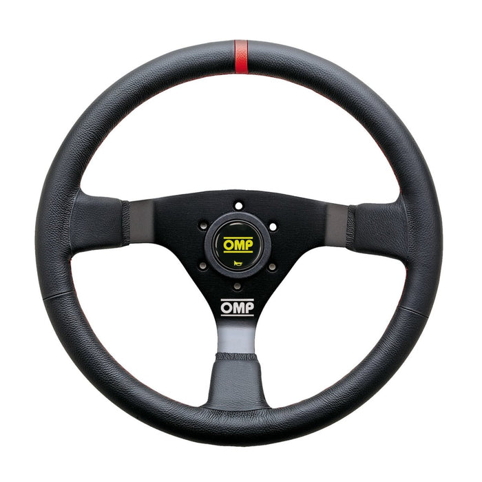 OMP WRC ステアリング 350mm OMP Racing WRC 350mm Deep Dish Steering Wheel Leather Black