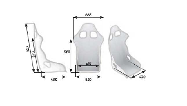 OMP Racing WRC XL Fixed Back Seat - HA0 - 0778 - B01 - 071 - Subimods.com