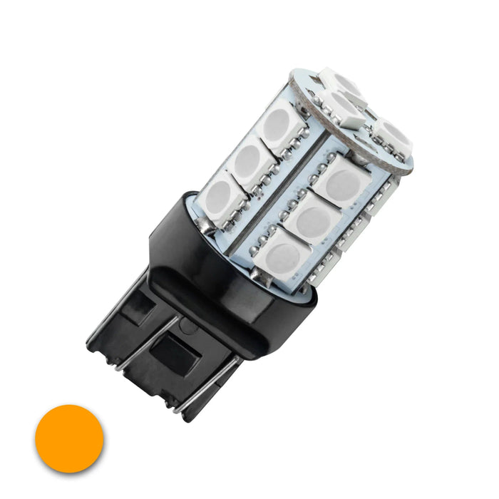 ORACLE Lighting 18 LED 3 - CHIP SMD Bulb 7443 Fitment Amber - 5011 - 005 - Subimods.com