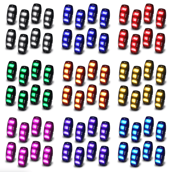 ORACLE Lighting ColorSHIFT RGB+W Underbody Wheel Well Rock Light Kit 8 Piece - 5895 - 339 - 8 - Subimods.com