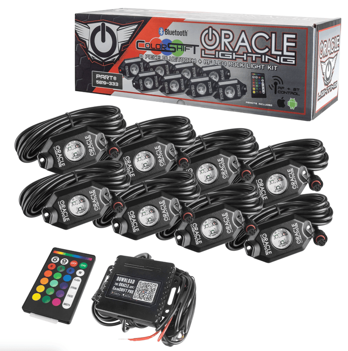 ORACLE Lighting ColorSHIFT Underbody Wheel Well Rock Light Kit 8 Piece - 5819 - 333 - Subimods.com