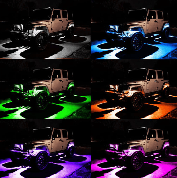 ORACLE Lighting ColorSHIFT Underbody Wheel Well Rock Light Kit 8 Piece - 5819 - 333 - Subimods.com