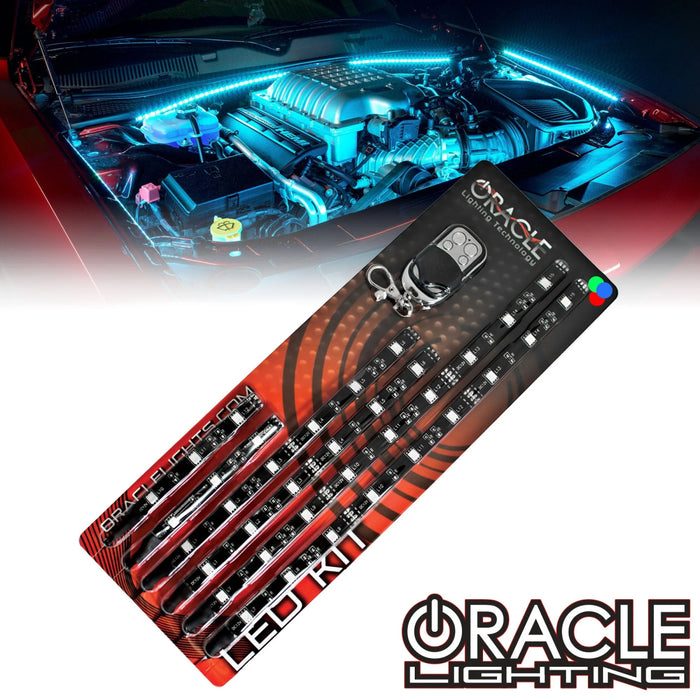 ORACLE Lighting Engine Bay LED Flexible Strip Lighting Kit ColorSHIFT w/ Wireless Remote - 2704 - 333 - Subimods.com