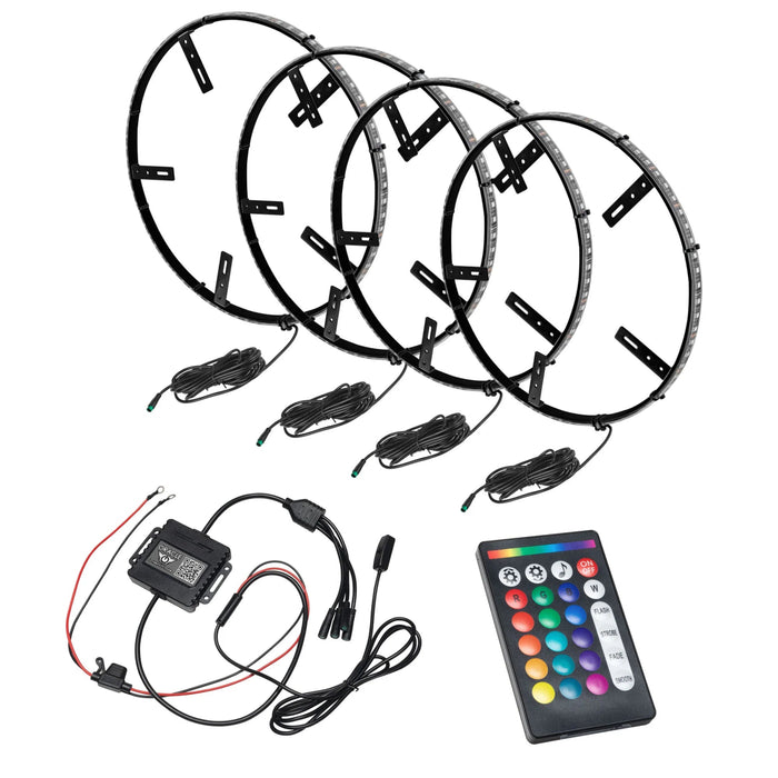 ORACLE Lighting LED Illuminated Wheel Rings 16.5" ColorSHIFT RGB+W - 4215 - 339 - Subimods.com