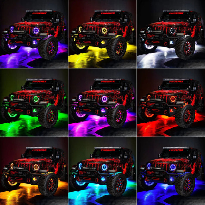 ORACLE Lighting LED Illuminated Wheel Rings ColorSHIFT 15" Diameter w/out Controller - 4210 - 334 - Subimods.com