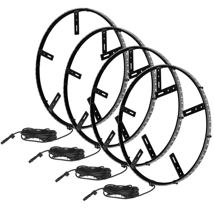 ORACLE Lighting LED Illuminated Wheel Rings Double Row 16.5" w/ White LED - 4228 - 001 - Subimods.com