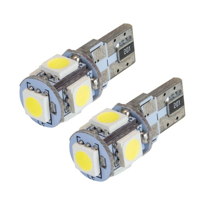 ORACLE Lighting T10 5 LED 3 Chip SMD Bulb Pair - 4801 - 001 - Subimods.com
