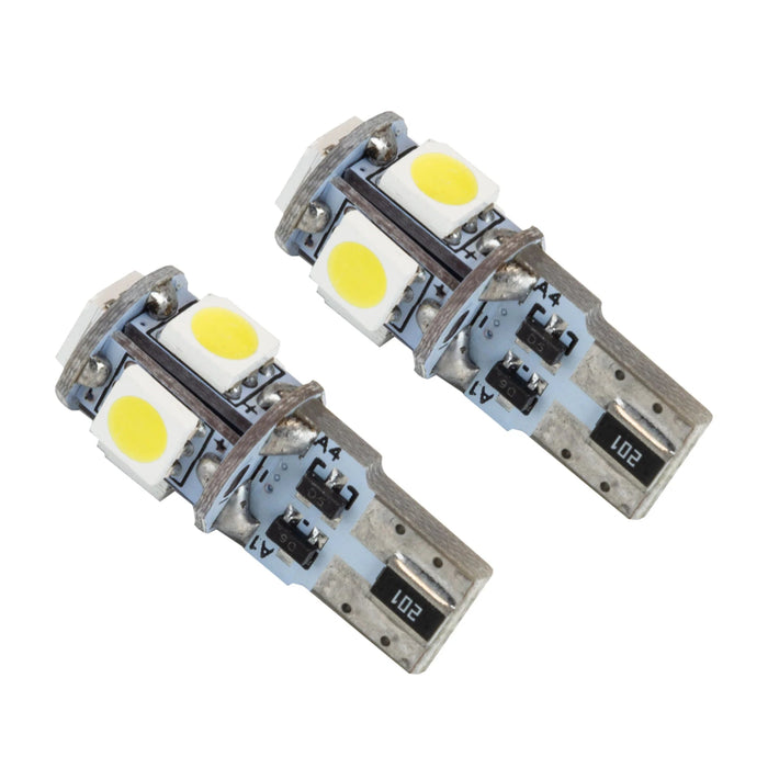 ORACLE Lighting T10 5 LED 3 Chip SMD Bulb Pair - 4801 - 001 - Subimods.com