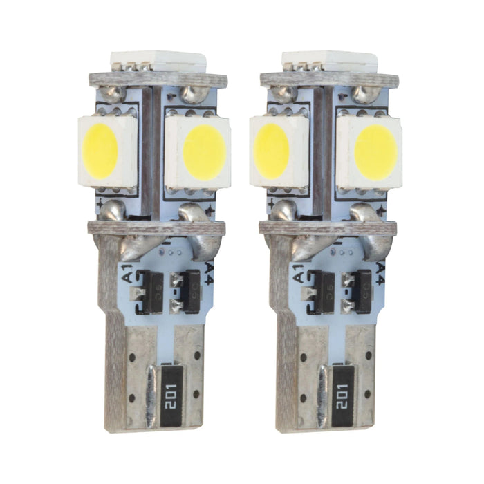 ORACLE Lighting T10 5 LED 3 Chip SMD Bulb Pair - 4801 - 001 - Subimods.com