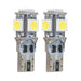 ORACLE Lighting T10 5 LED 3 Chip SMD Bulb Pair - 4801 - 001 - Subimods.com