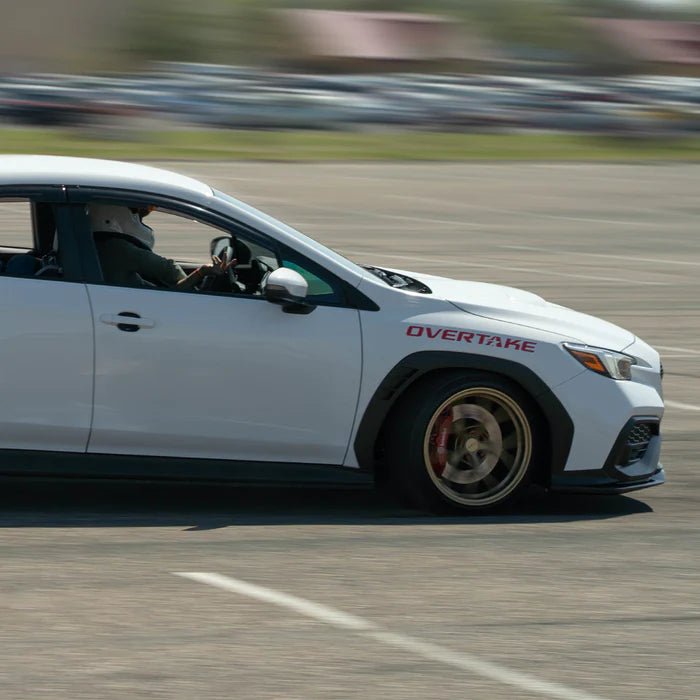 Overtake 22 Inch Red Sticker for Subaru WRX STI - Subimods — Subimods.com