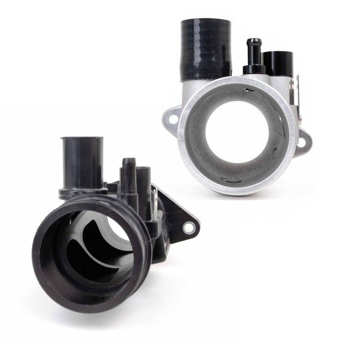 Overtake Aluminum Big Turbo Inlet 2015 - 2021 WRX / 2014 - 2018 Forester XT - A10243BT - Subimods.com