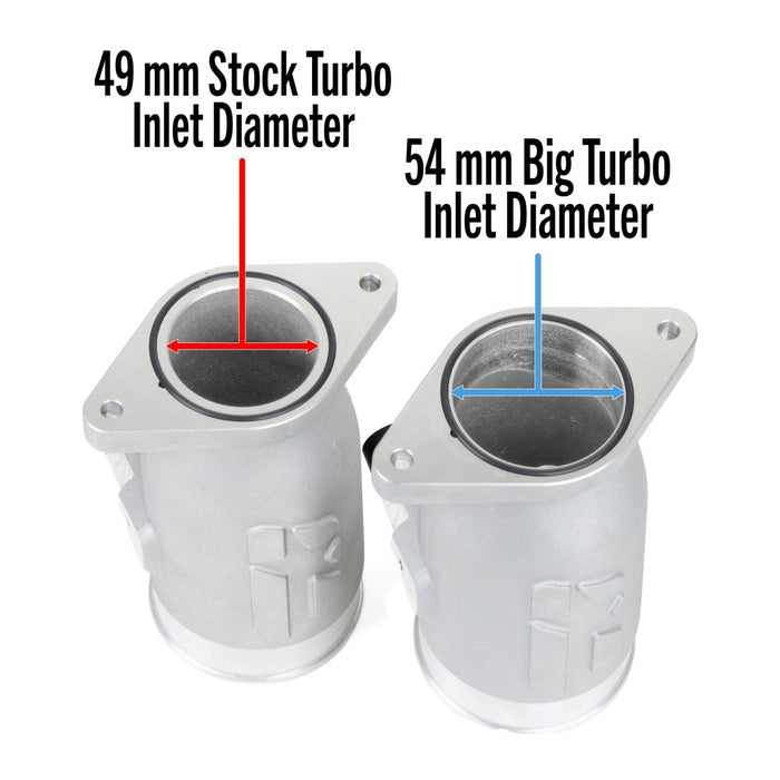 Overtake Aluminum Big Turbo Inlet 2015 - 2021 WRX / 2014 - 2018 Forester XT - A10243BT - Subimods.com