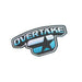 Overtake Blue Glitter Fade Slap Sticker - A10526 - Subimods.com