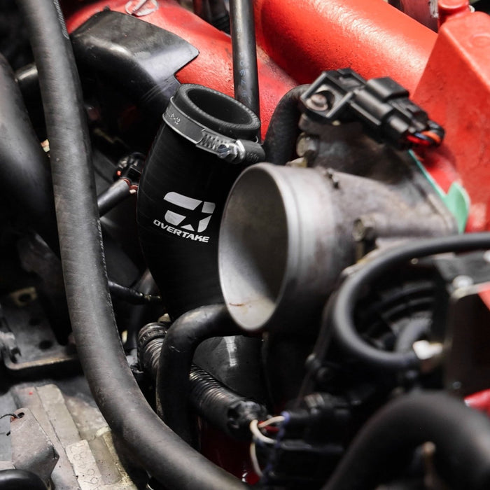 Overtake Bypass Valve Recirculation Hose Black 2002 - 2007 WRX / 2004 - 2021 STI - A10662BLK - Subimods.com