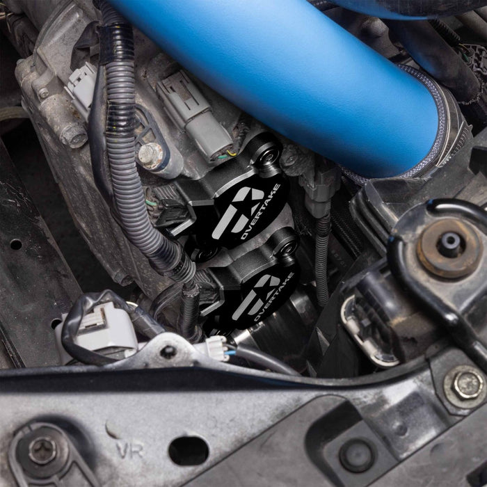 Overtake Cam Solenoid Covers Black 2015-2026 WRX / 2013-2026 BRZ / FRS / 86 - A10910BLK - Subimods.com
