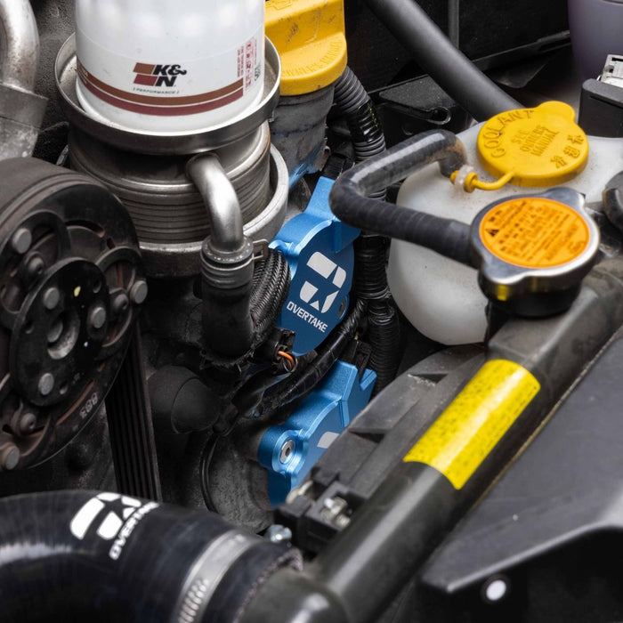 Overtake Cam Solenoid Covers Blue 2015-2026 WRX / 2013-2026 BRZ / FRS / 86 - A10910BLU - Subimods.com